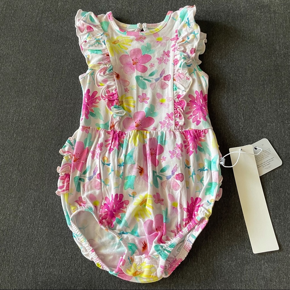✨NEW Birdie Bean Ruffle Sleeveless Bubble 2T